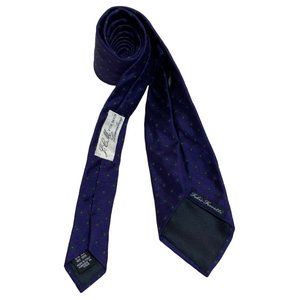 FABIO FERRETTI Purple Floral Silk Tie ITALY 60"/ 3.2" EC